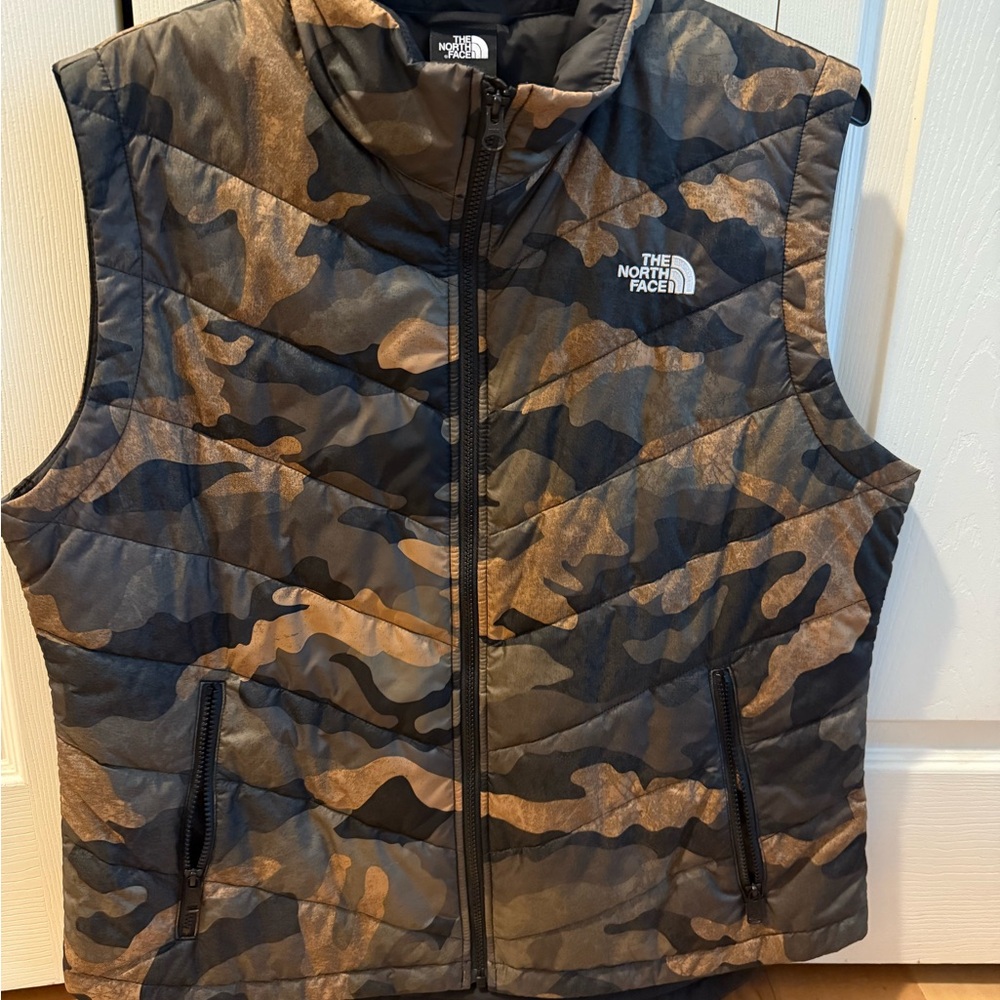 The North Face Camouflage Puffer Vest